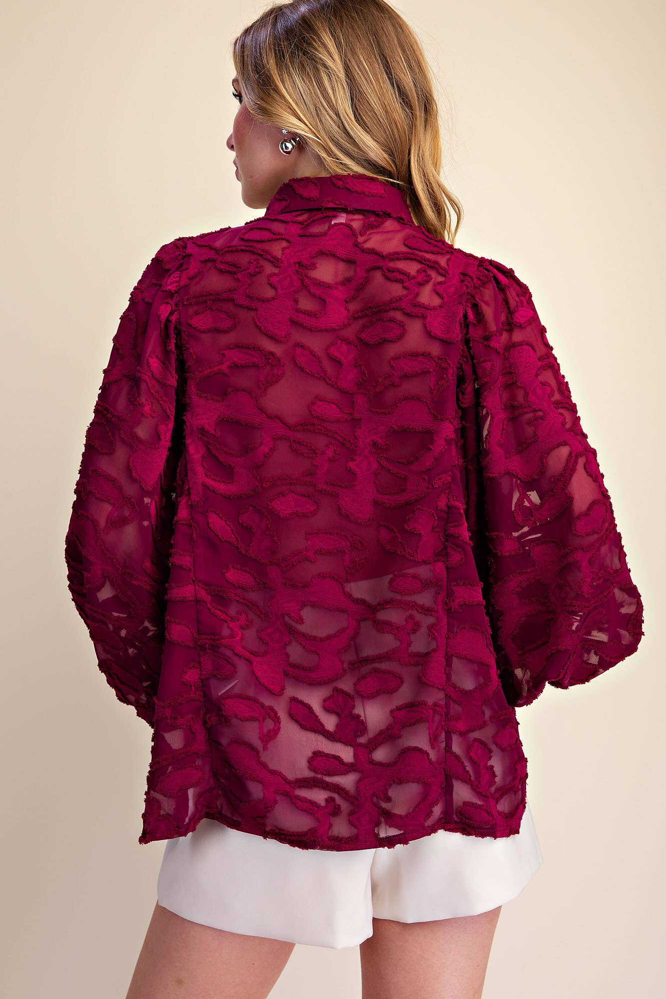 Oversized Sheer Long Sleeve