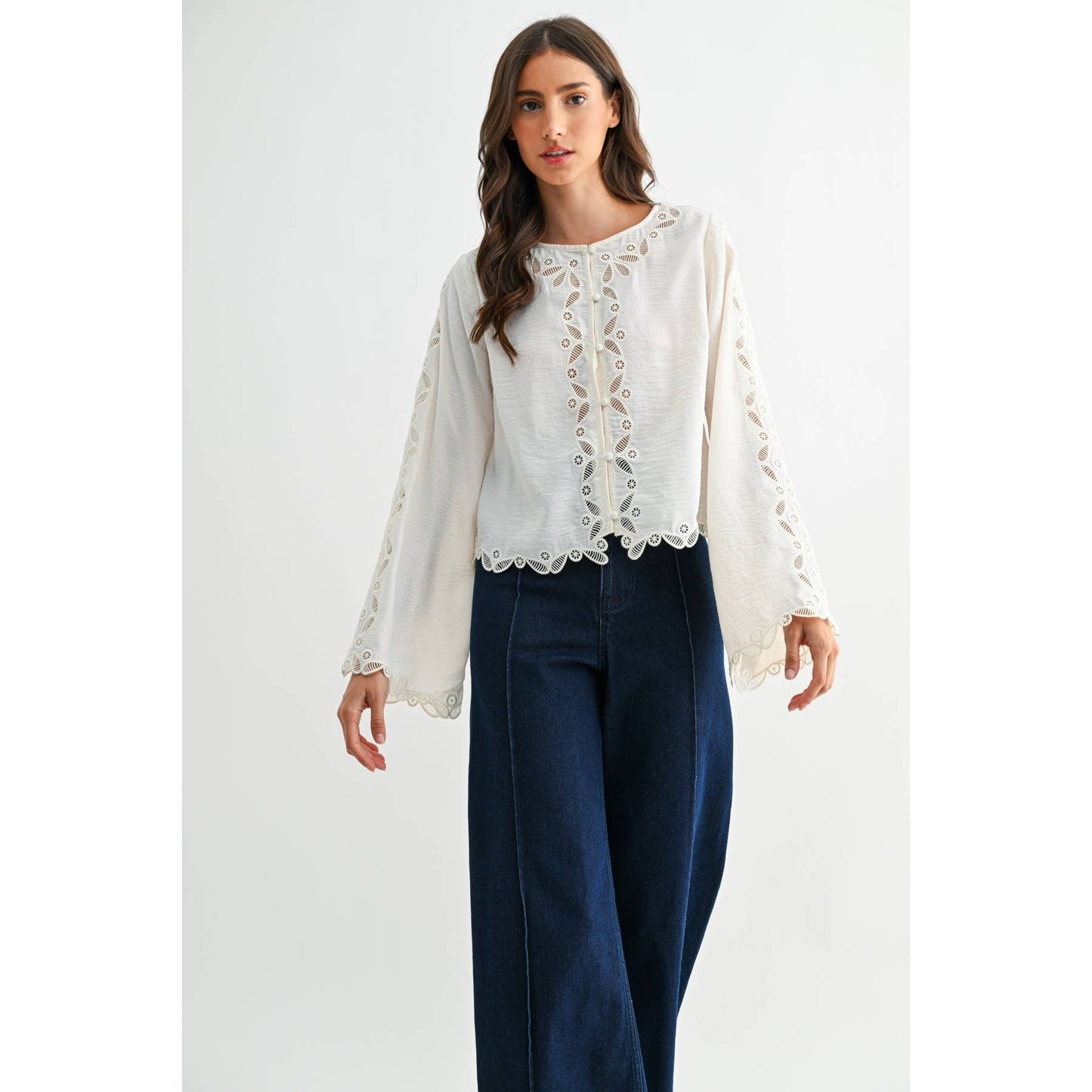 Ivory Lace Blouse